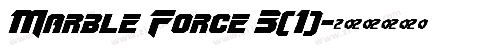 Marble Force 3(1)字体转换